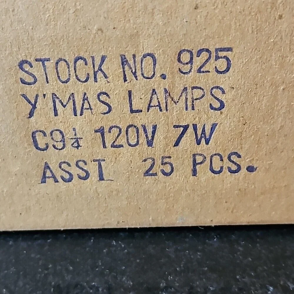Vintage Christmas Light Lot of 46 C9 Replacement Outdoor String Bulbs Green Blue